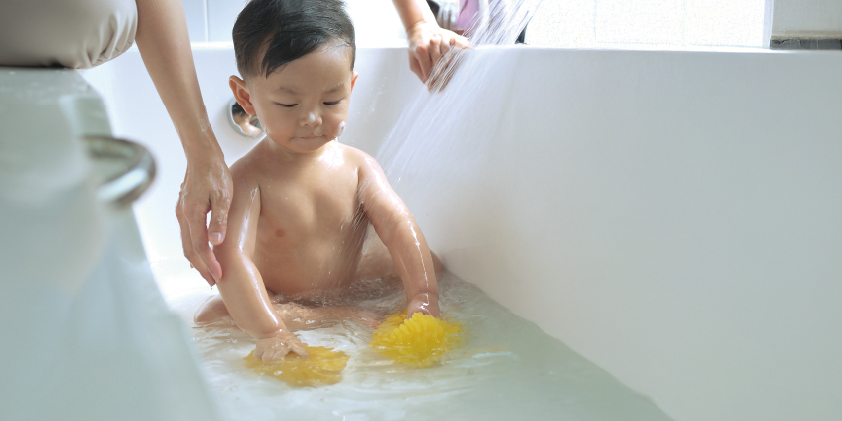 除氯後水質能呵護嬰兒的敏感肌膚